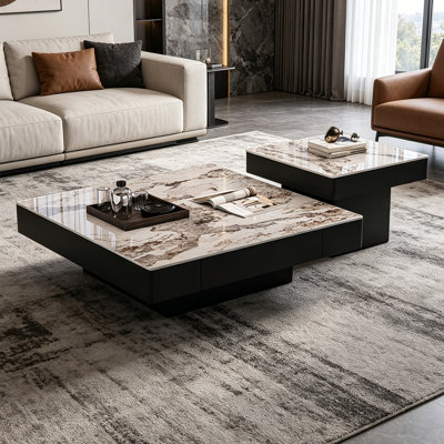 Italian Light Luxury Minimal Coffee Table