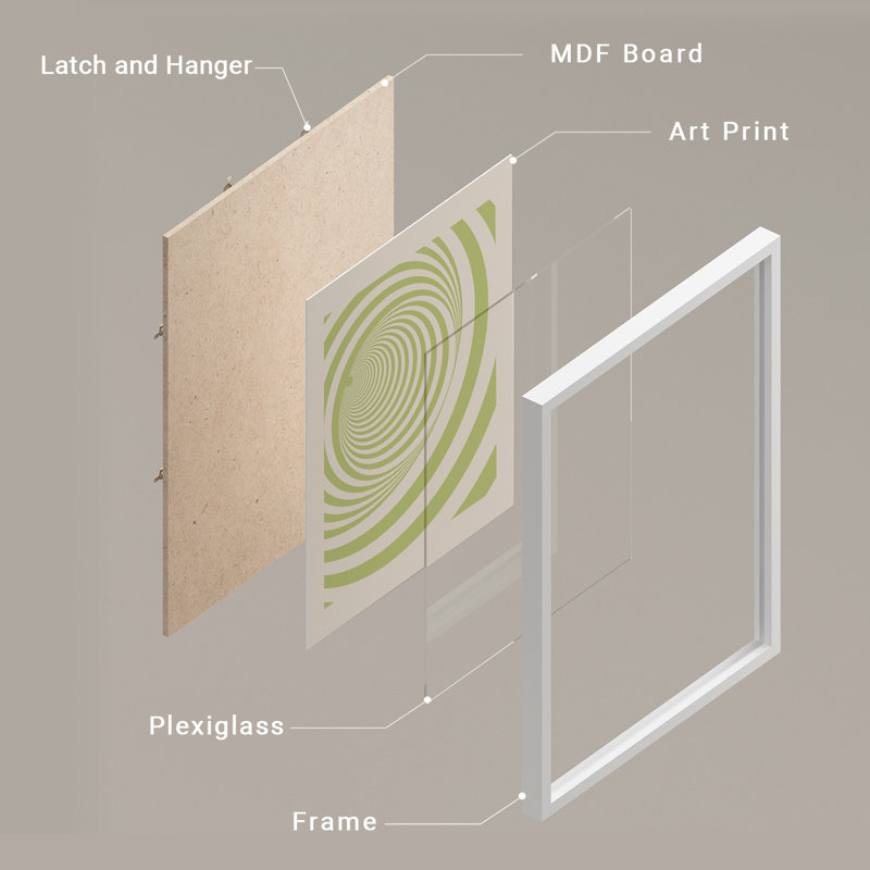 «Modern Monstera Leaf, Blanc, H 10 po x l 8 po