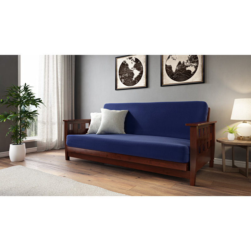 Base de futon Durango, Cerise foncée, Grand lit