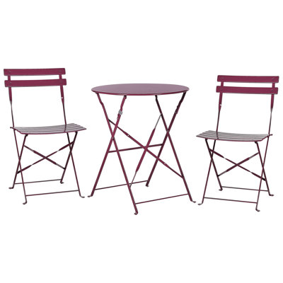 Bela 2 - Person Patio Dining Set Round Table with Cushions Included