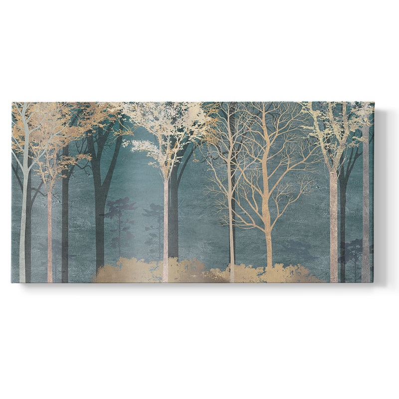 Into the Woods - Toile tendue avec châssis - Prêt à accrocher, H 16 po x l 32 po