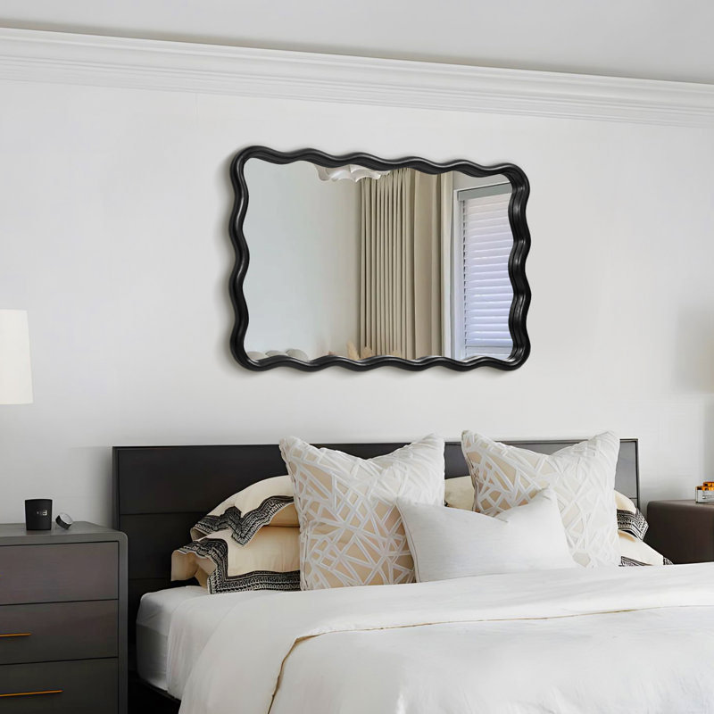 Miroir Axat, 20 po x 30 po, Noir