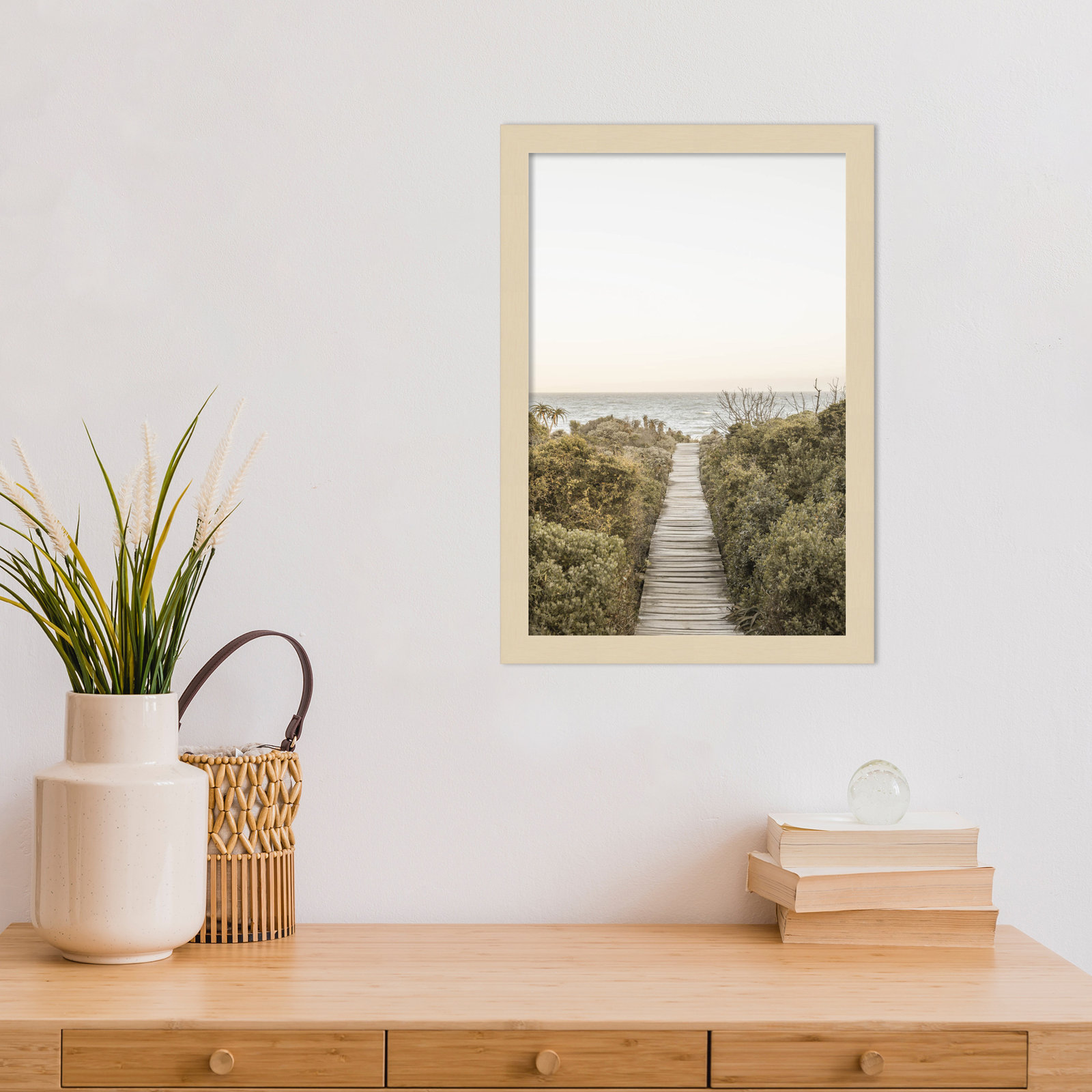 Partlow "Boardwalk" Print by Shot by Clint, Brown, 17" H x 12" W