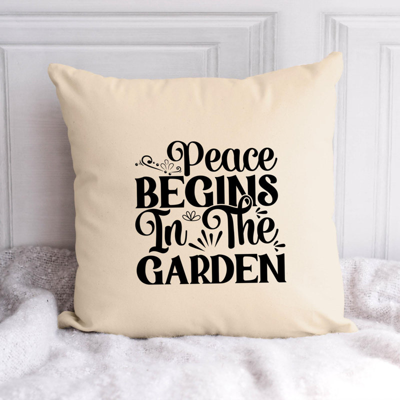 Amant de jardin - Citation amusante 775 - Coussin décoratif inclus, H 20 po x l 20 po