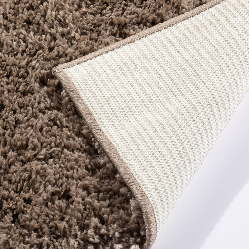 Hiyabel Solid Colour Shag Area Rug, Rectangle 100 x 150cm 