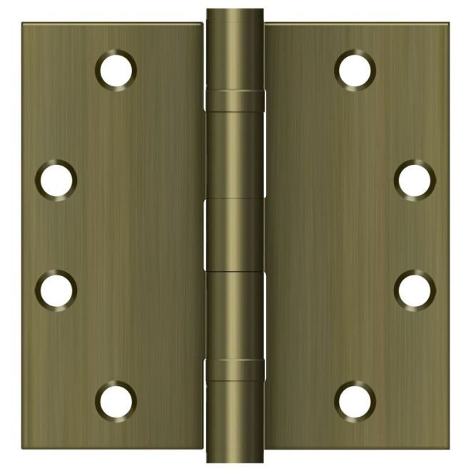 102'' x 102'' Steel Butt Bearing Hinge, Antique Brass