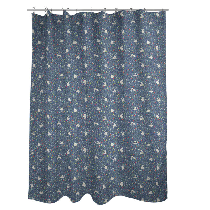 Rideau simple pour lapin lapin, Bleu marine