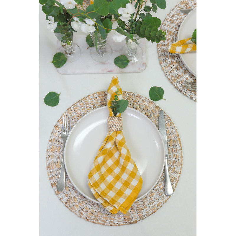 Alessandro Linen Square Napkins, Sky