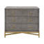 Table de chevet 3 tiroirs Mercato Shagreen-16545686