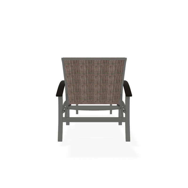 Askar Outdoor Rust-Resistant Metal Chaise Lounge, Textured Snow, Brown Sunbrella® Tweed, Beachwood P40