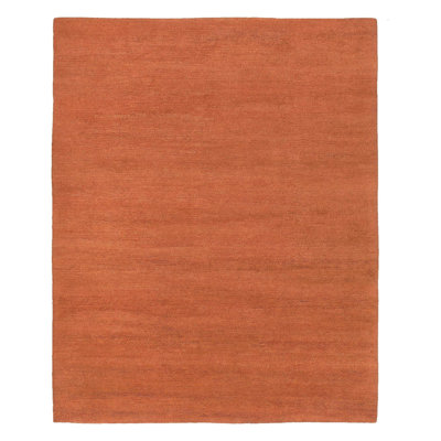 Sprouts Wool Area Rug in Orange