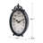 Ashvath Analog Quartz Movement / Crystal Tabletop Clock in Rustic Black
