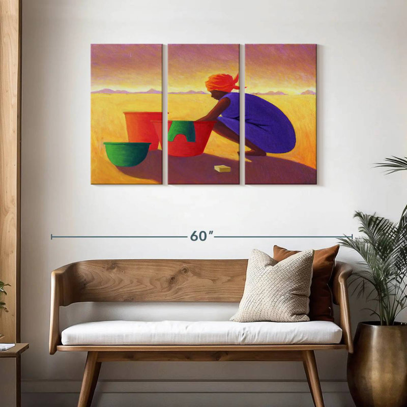 Washer Woman, 28" H x 45" W