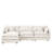 Modular Sectional Sofa, 102 Inch L Shaped Couch Set For Living Room, 3-Seater Comfy Cloud Couches With Movable Ottoman, DIY Combination, Chenille, Beige-1826750848