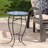 Attractive Outdoor Table With Ceramic: Blue And White Tile Iron Legs End Ceramic Tile:
