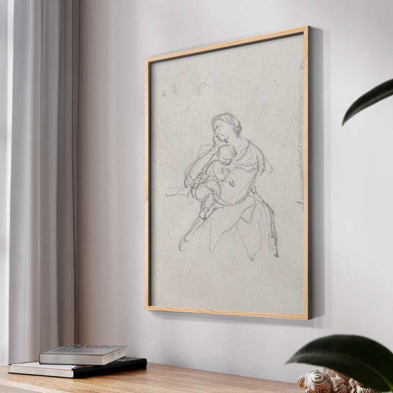 "Croquis rétro Lxxvi" sur papier, Naturel