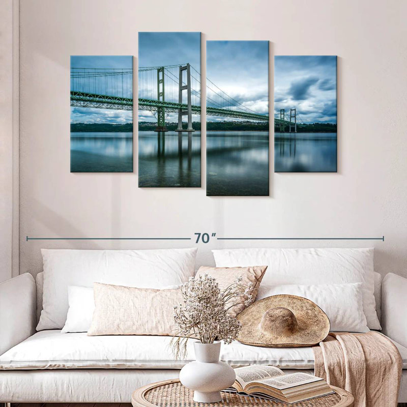 Lilie Cloudy Tacoma Narrows Bridge, 32" H x 52" W