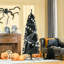 Arbre artificiel 6 pi - mince, noir, 618 pointes, branches réalistes, ignifuge, méthode d'installation simple - assemblage de Noël