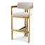 Donato Upholstered Stool with Metal Frame-72767079