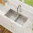 Workstation 30-inch L Undermount 16 Gauge 50/50 Double Bowl Stainless Steel Kitchen Sink with Accessories
