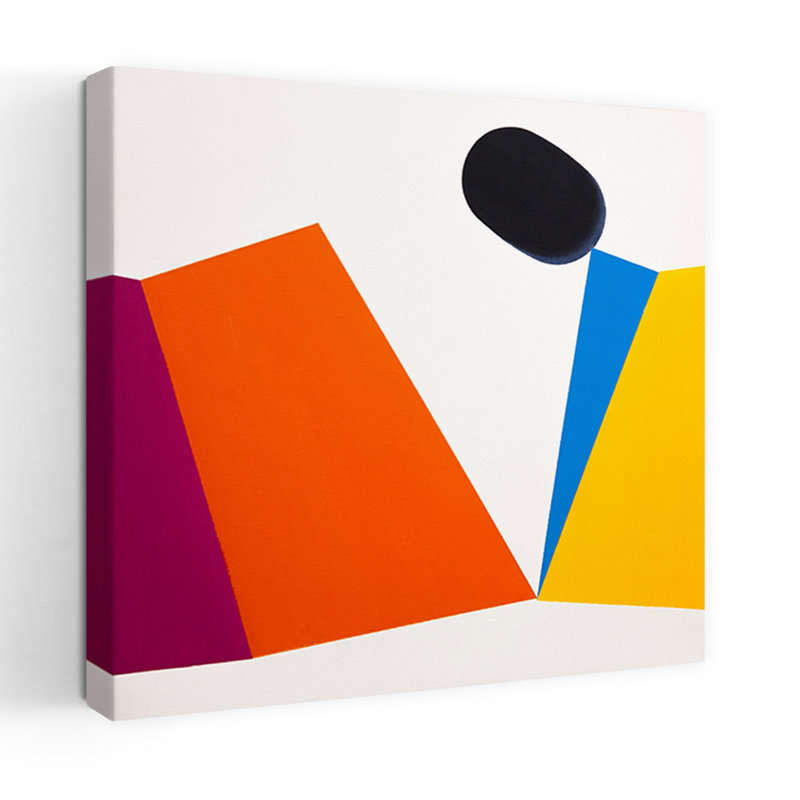 Art contemporain contemporain abstrait géométrique, H 32 po x l 32 po
