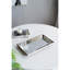 Miroir rectangulaire argenté 20 "x 12" avec détails floraux - Miroir mural polyvalent et plateau de présentation