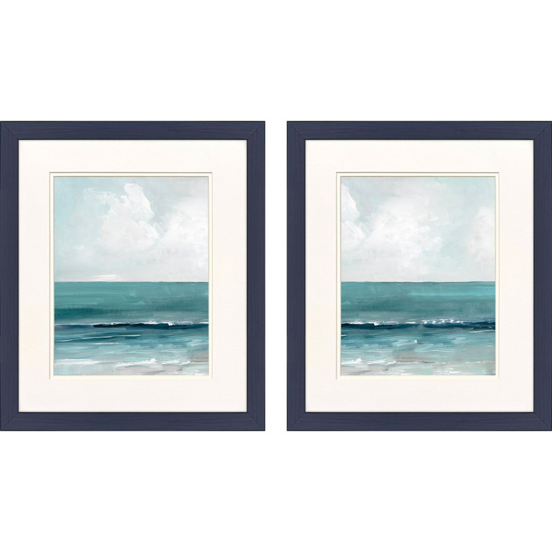 Teal Seas Framed Art