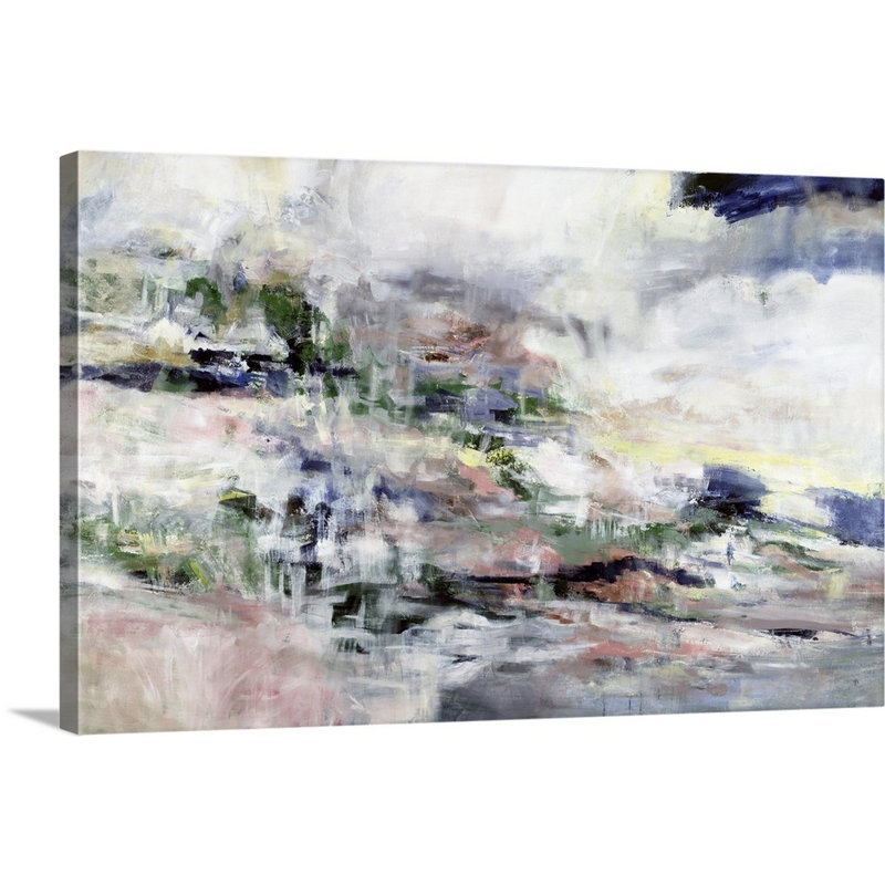 « traveling solo », peinture sur toile, Toile tendue, H 32 po x l 48 po x P 1,25 po