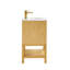Meuble-lavabo en bois massif de 20 po avec tablette réglable-2066005586