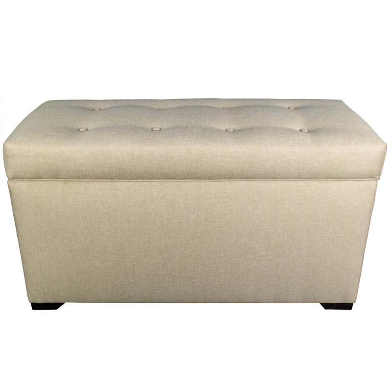 Ayleen Upholstered Storage Bench, Sand