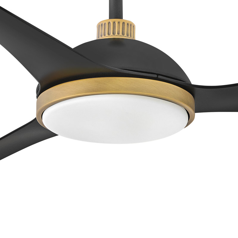 Ventilateur intelligent DEL Hinkley Alba, Noir mat