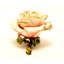 Magnifique boîte à bijoux rose avec émail rose et cristaux autrichiens