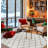 Cream & Gold Diamond Pattern Area Rug, Soft Plush Carpet for Living Room Bedroom, Festive Holiday Rug for Christmas Halloween, Non-Slip Floor Mat for Home Office, Stylish Geometric Decor-2095561459