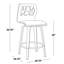 Tabouret de comptoir à hauteur fixe avec pivot