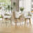 Modern Swivel Bar Stool With Backrest, Armrests And Wood Legs - Counter Height Chair For Kitchen Island-1252546325