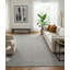 Rava Hand Loomed Striped Area Rug in Gray/Ivory-2120063233