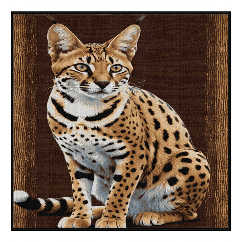  Tapis lavable Savannah Cats, Carré 8 pi