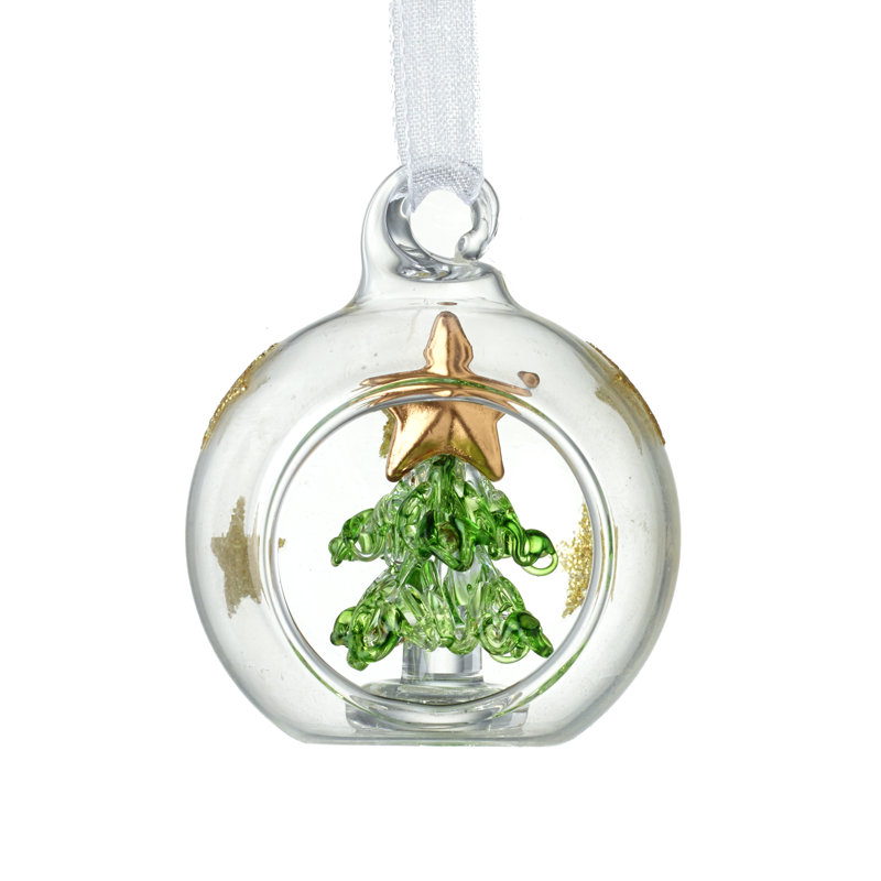 5cm Glass Astrology & Stars Bauble