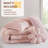 Reversible Floral Chenille Bedding Set, Full/queen, Pink, Hypoallergenic Comfort For Home