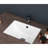 Modern Rectangular Ceramic Sink With Overflow - 18.5"X13.5" White Undermount, Stain For Bathroom, Office, , Restaurant Spaces Bathroom Undermount Modern, Elegant, Overflow, Multiple Areas