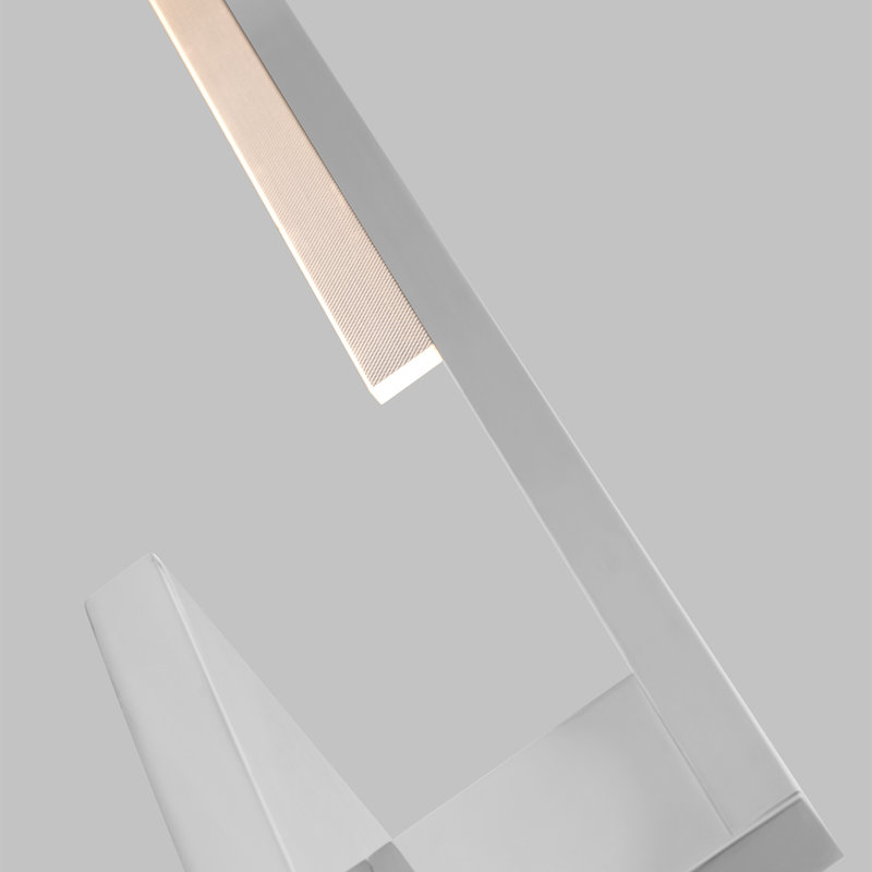 Klee 1 - Light LED Armed Sconce, Polished Nickel