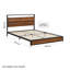 Ohsman EU Double - 140 X 200 Cm Metal Bed