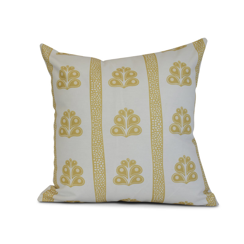 Housse et insert de coussin carré extérieur haut de gamme Getaway, 26 po x 26 po, Jaune