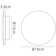 Bora LED Flush Mounted Sconce