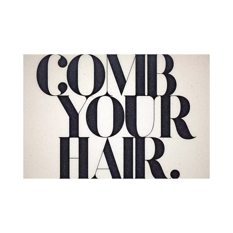Comb Your Hair by 33 Broken Bones - Wrapped Canvas Print, 20.32 cm H x 30.48 cm W