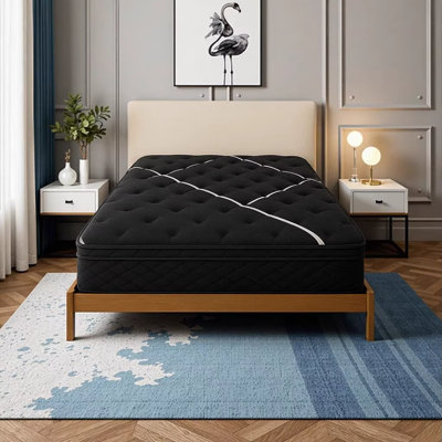 Grand matelas Restonic ComfortCare Hybrid Heartland Plush avec technologie de refroidissement et support central breveté