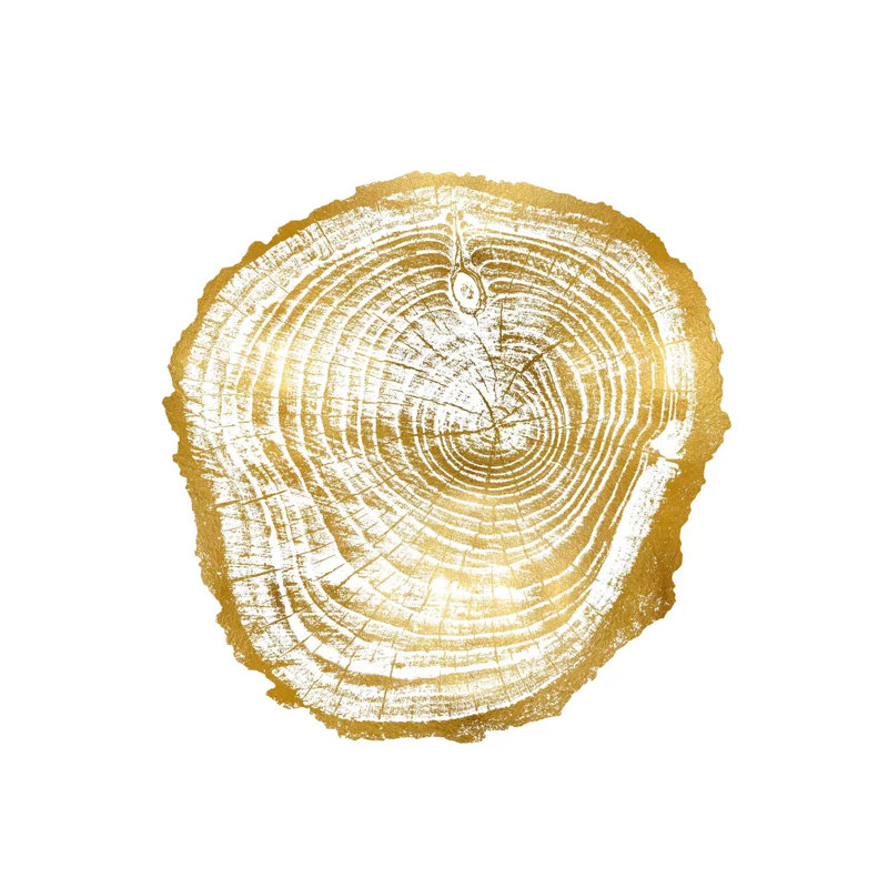 Timber Gold III by Danielle Carson - Wrapped Canvas Painting, 30.48 cm H x 30.48 cm W
