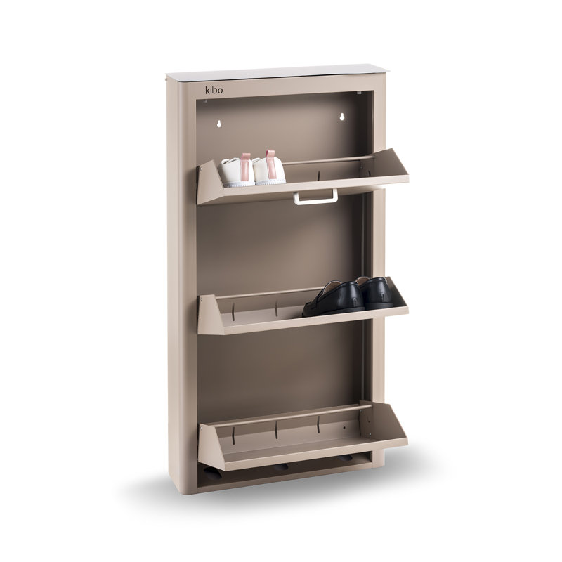9 Pair Shoe Storage Cabinet, Brown