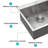 25'' L Drop-In Single Bowl Stainless Steel Kitchen Sink