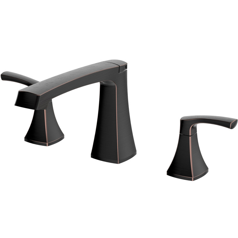 Cardania Widespread 2-handle Bathroom Faucet with Drain Assembly,  Oil-Rubbed Bronze